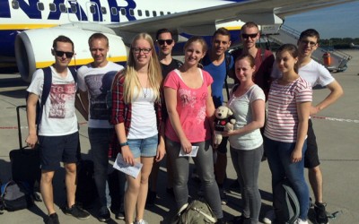 DFFB-Tross auf dem Weg nach Italien
